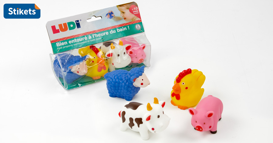 Farm Animal Rubber Bath Toys